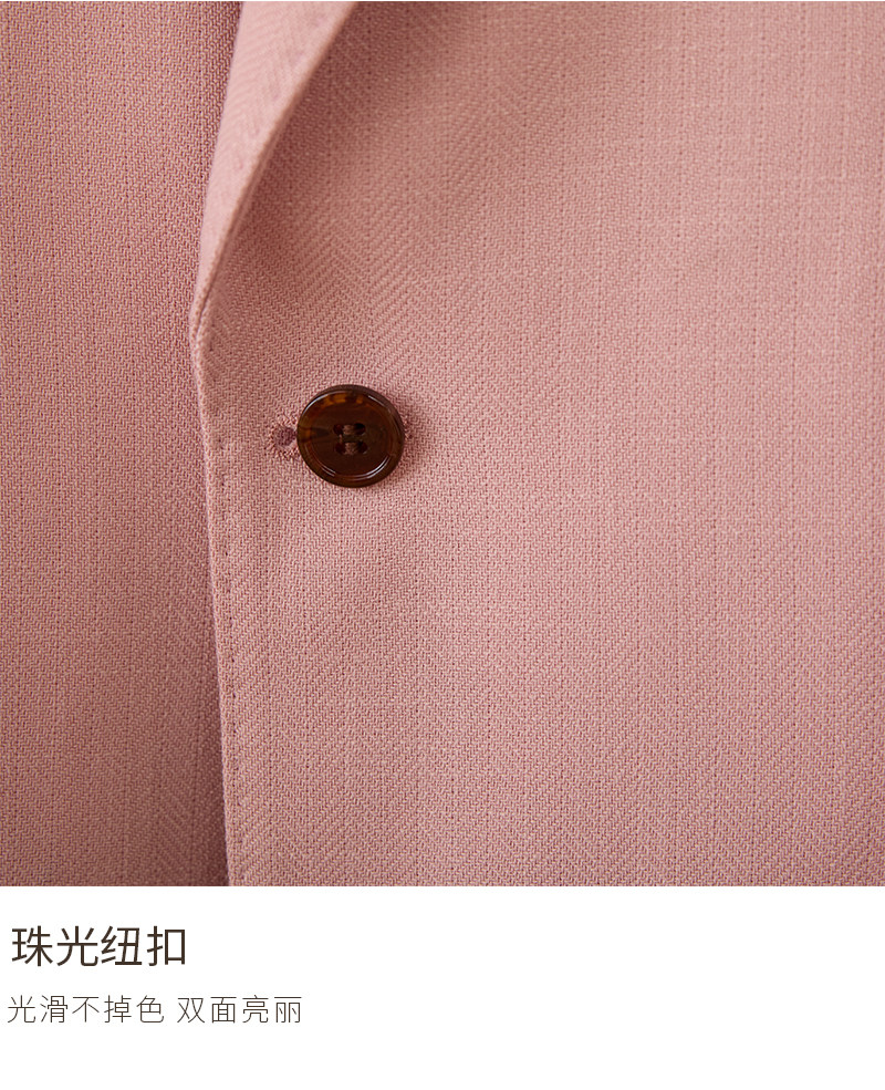 Hirsch Sanxian Business-Stil Entspannung nicht bügeln Leinen Tencel gemischt Fischgräten muster Anzug Jacke Herren Freizeit anzug trendy – Detail 16