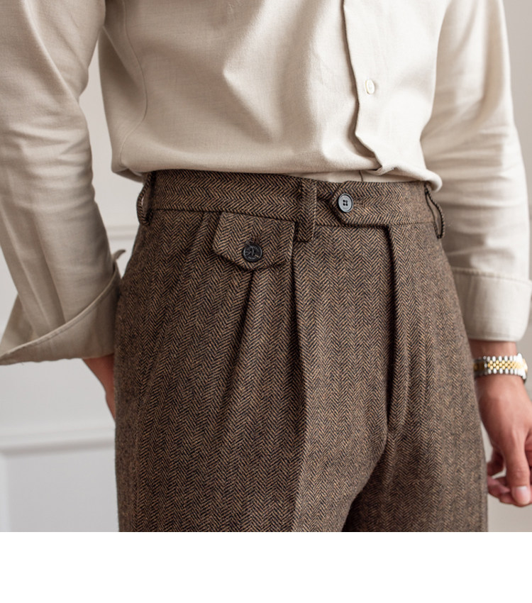 ワイズWOOL TWEED HERRINGBONEジョッパーズパンツmh638 ワイズWOOL TWEED HERRINGBONEジョッパーズパンツmh638