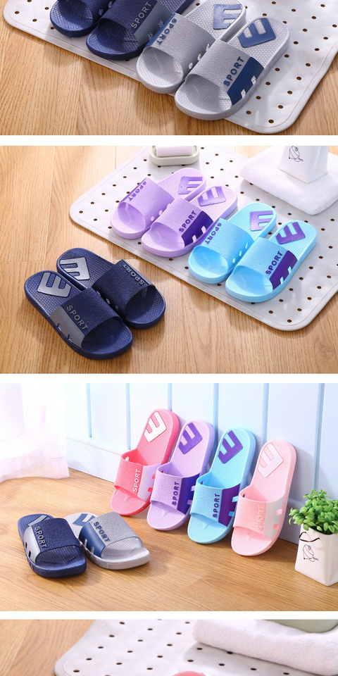 Dép mùa hè nữ trong nhà tắm trượt nhà hộ gia đình những người yêu thích dép mềm đáy mang một từ mát mẻ dép dép nữ dép quai ngang