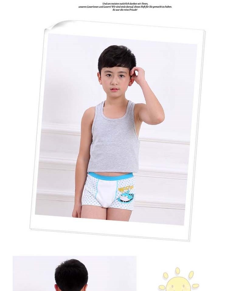 Cậu bé 12-13 tuổi và bé gái năm sinh đồ lót màu đỏ tam giác 9 học sinh 10 cậu bé lớn 11 bông 15 quần short boxer shop do lot