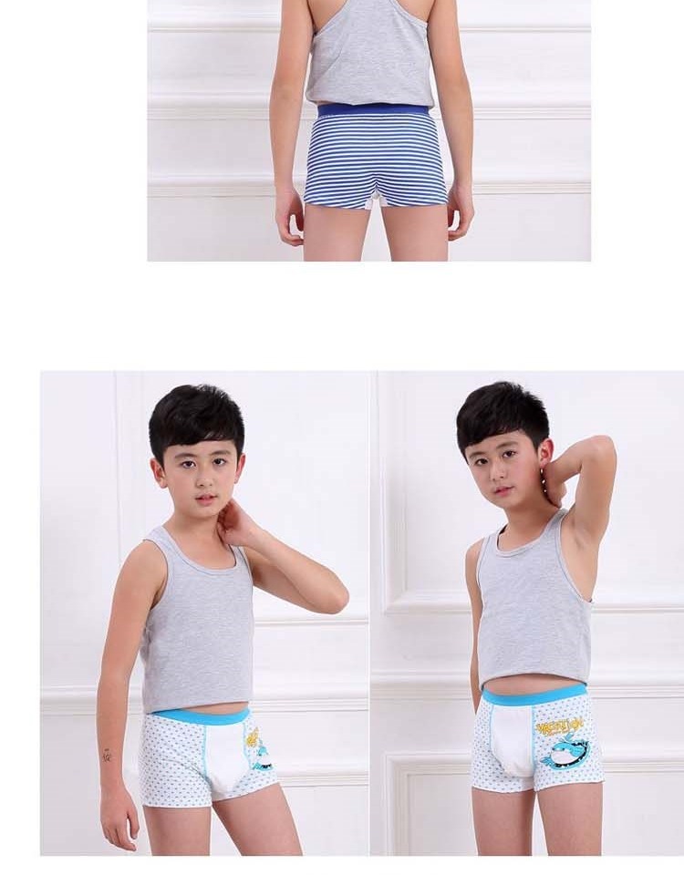 Cậu bé 12-13 tuổi và bé gái năm sinh đồ lót màu đỏ tam giác 9 học sinh 10 cậu bé lớn 11 bông 15 quần short boxer shop do lot