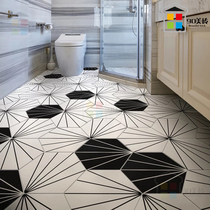 Nordic ins ray hexagonal tiles Green tiles Restaurant floor tiles Bathroom kitchen tiles Balcony bar tiles