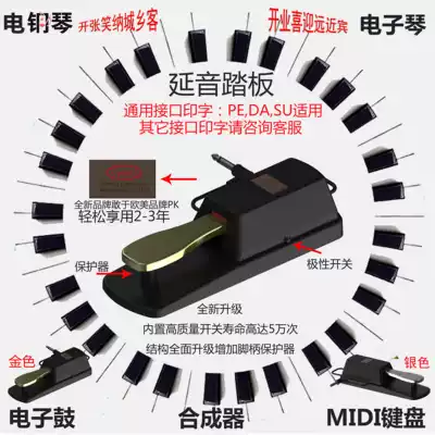 Sustain pedal Keyboard pedal Keyboard pedal Yamaba Roland Universal piano pedal Portable