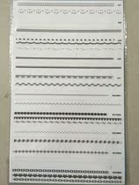 Mechia Ornament Day Ensemble 3D Mechia Stickler Nail White Lace Floral Fingernail Applie With Floral Multiple Styles