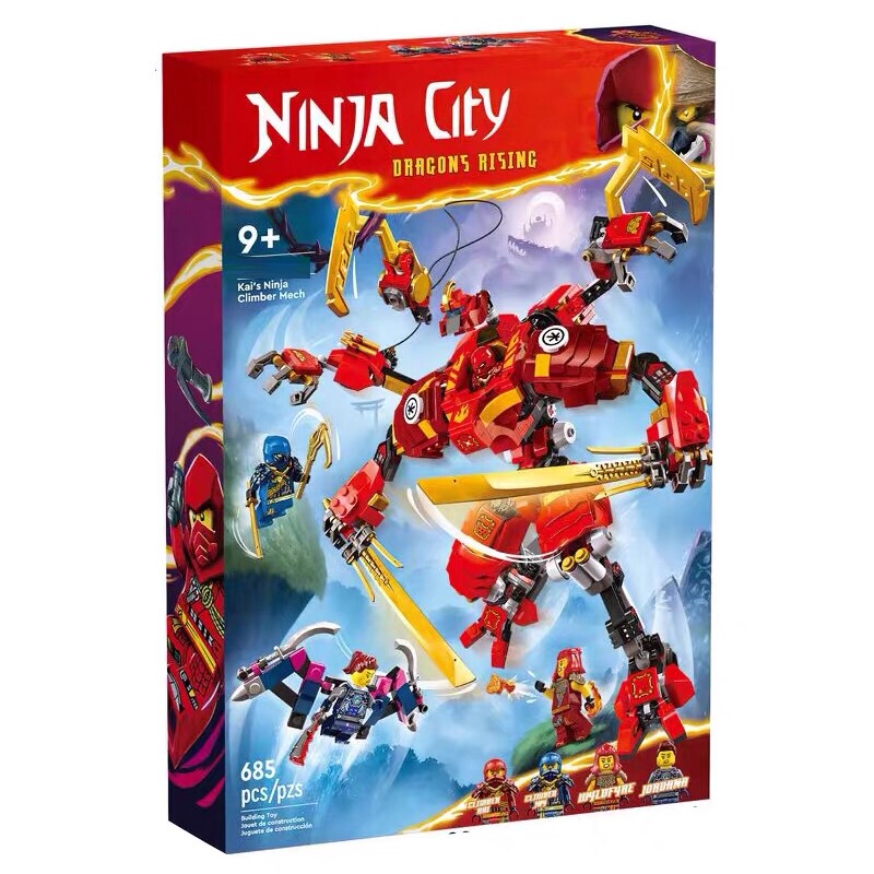 Building Blocks Ninjago Kai's Ninja Climber Mecha 71812 Boys' Assembly Toy Gift