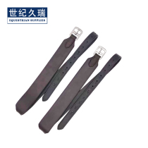 Comprehensive saddle stirrup belt English saddle accessories leather stirrup belt saddle accessories brown cowhide leather saddle pedal belt