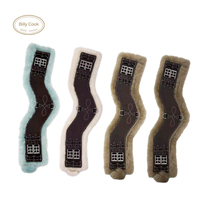 British style wool removable saddle belly strap wool belt anti-burn horse belly front belly strap curved belly strap