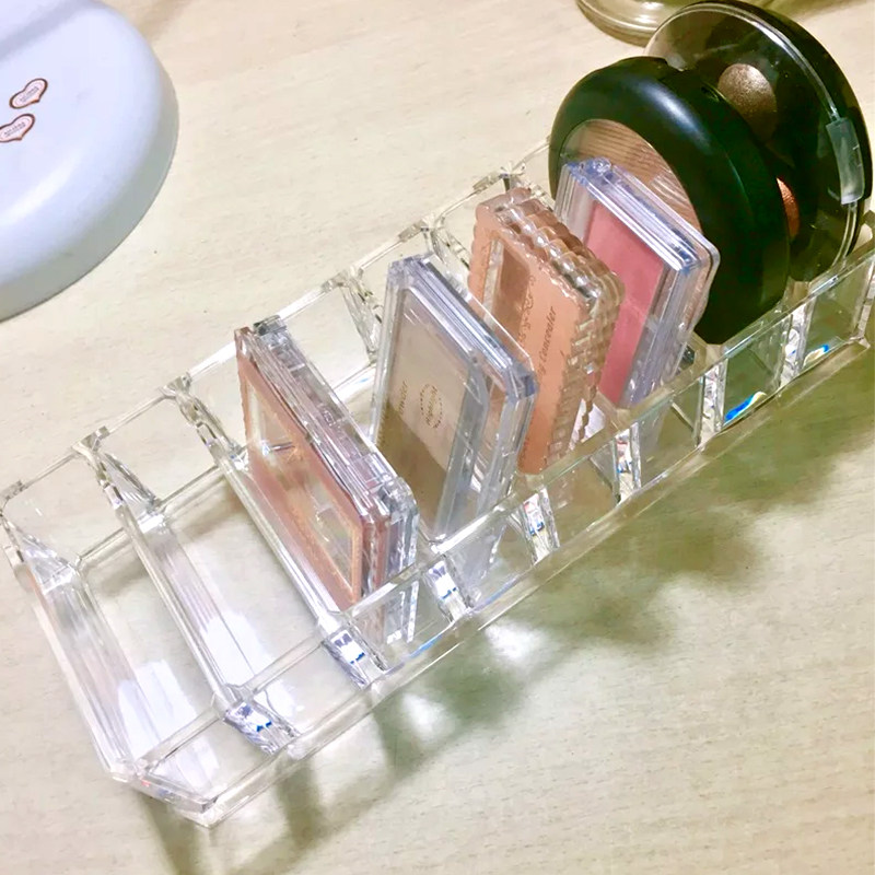 Transparent acrylic powder eye shadow blush air cushion lipstick stand nail polish desktop finishing cosmetic storage box
