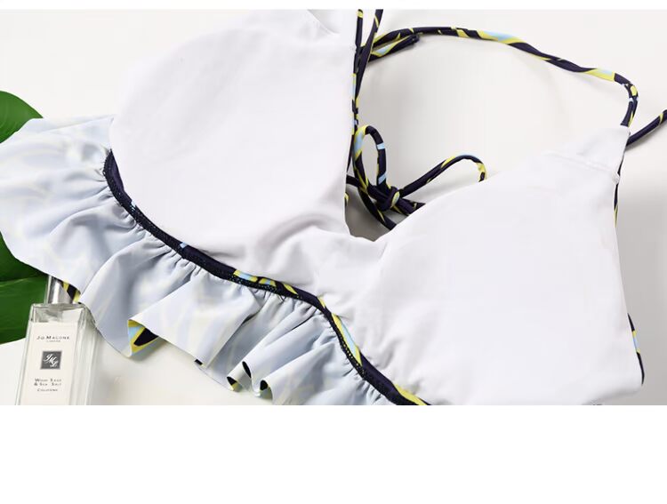 Cặp đôi đồ bơi nữ váy ba mảnh bikini bikini ngực nhỏ tập hợp những người yêu thích áo tắm mỏng gợi cảm 	đồ đôi đi biển chụp hình cưới	