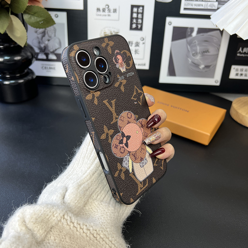 Suitable for Apple 17 Pro Max Phone Case, iPhone 16 Pro New Model, High-End 15 Luxury Leather, 14 Premium Feel, Anti-Drop, Personalized Full-Edge Protection, Couple's Men's and Women's Christmas Light Luxury 13 Trendy Protective Case