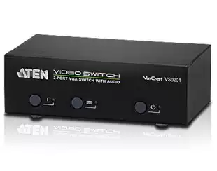 ATEN VS0201 VGA2 in 1 out video switcher supports serial port and remote control 3 years warranty and free shipping