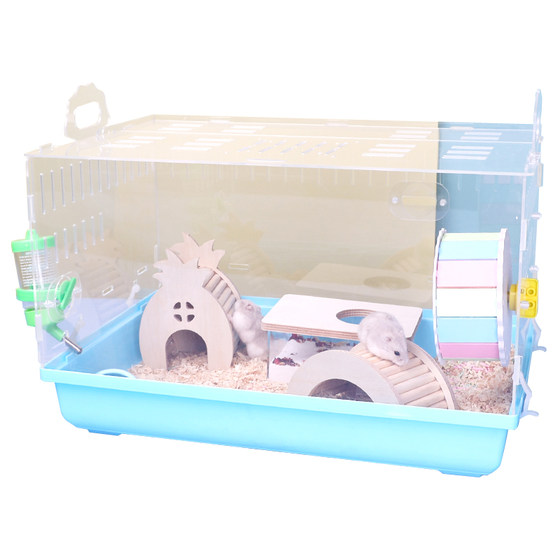 Tray-type hamster cage 47 basic cage acrylic double-layer oversized villa nest package supplies complete set