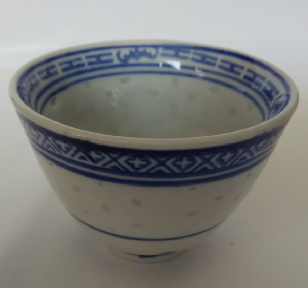 Jingdezhen gốm tách trà màu xanh và trắng tinh tế hai xi-lanh men trà bát rượu vang kính hầm rượu vang nhà bếp cung cấp