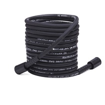 Guide car high-pressure washing machine anti-explosion steel wire pipe outer diameter 22 copper quick joint cleaner high-pressure water outlet steel wire