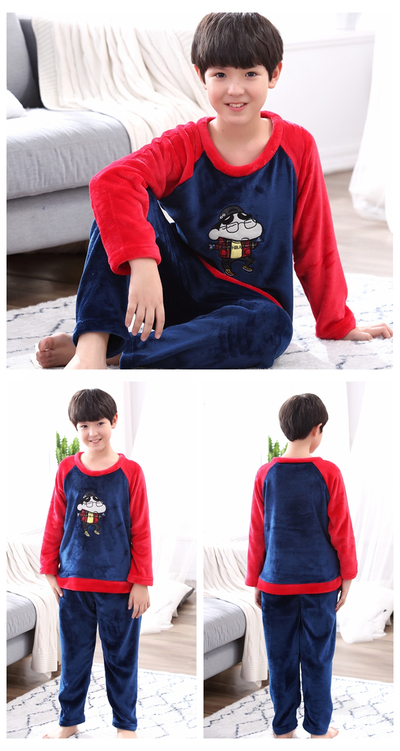 Cậu bé 4 5 6 7 8 9 10 11 12 Đồ lót trẻ em lông cừu san hô 13 tuổi flannel cậu bé lớn đồ lót nam