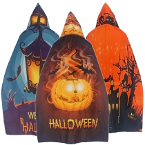 Halloween childrens costume cape boy girl vampire kindergarten performance pumpkin cloak hat dress