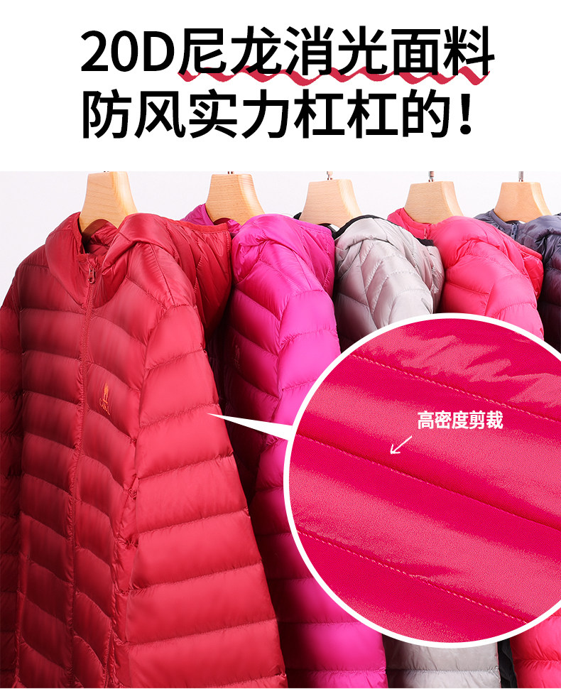 骆驼 男女短款轻薄羽绒服 90%充绒量 图5