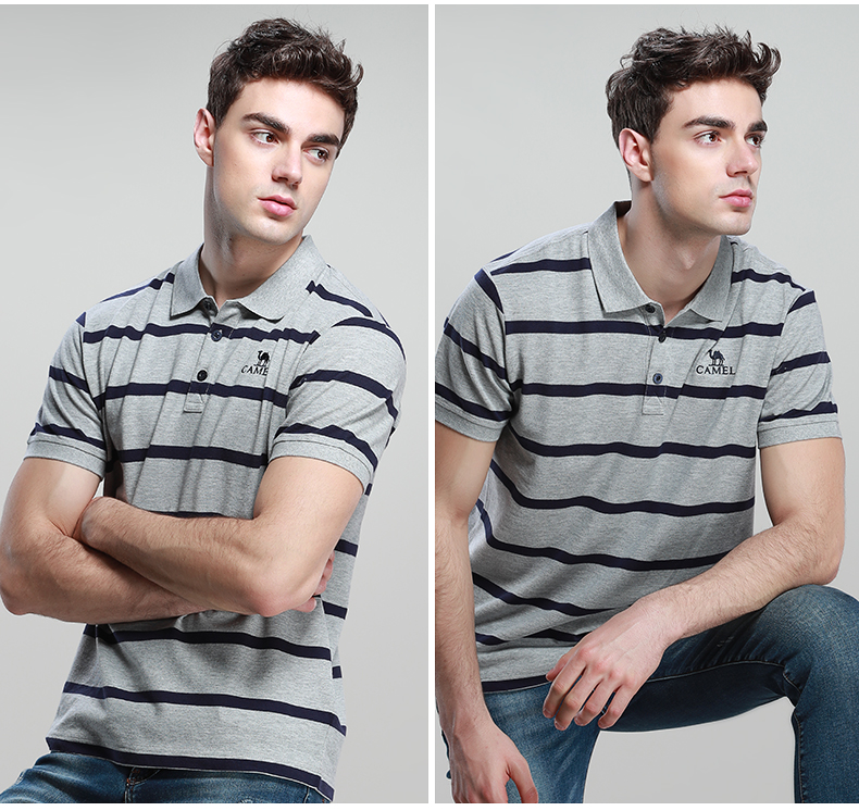 Lạc đà thể thao t-shirt nam mùa hè 2018 lỏng thoáng khí kinh doanh bình thường áo sơ mi nam ve áo POLO áo sơ mi ngắn tay áo ba lỗ nữ the thao
