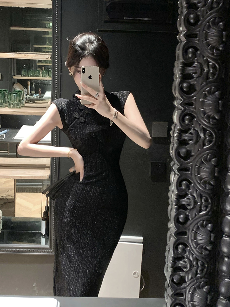 Lightweight summer cheongsam, dress, Chinese style, light style Lightweight summer cheongsam, dress, Chinese style, light style