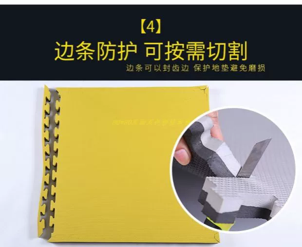 thảm bọt cho trẻ em khâu 80x80 phòng ngủ thảm chống trơn trượt leo pad dày taekwondo phòng tập thể dục 4cm - Thảm sàn