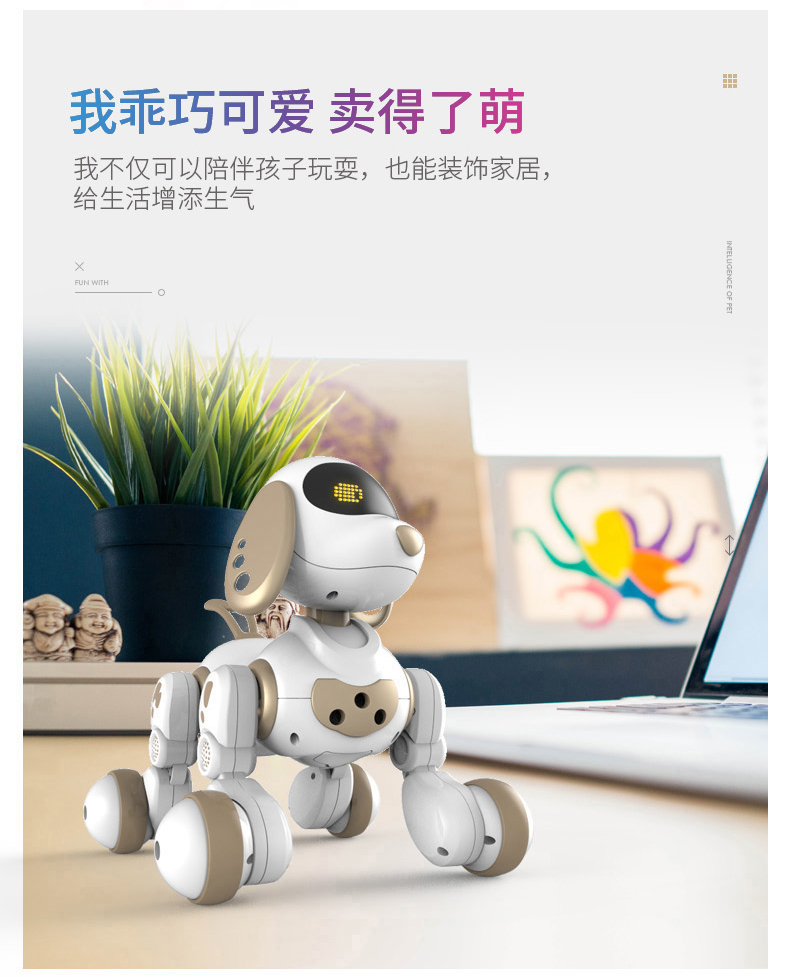 Robot thông minh đối thoại bằng giọng nói từ xa sẽ đi cậu bé thú cưng đồ chơi con chó con nhảy điện robot xe đồ chơi cho bé