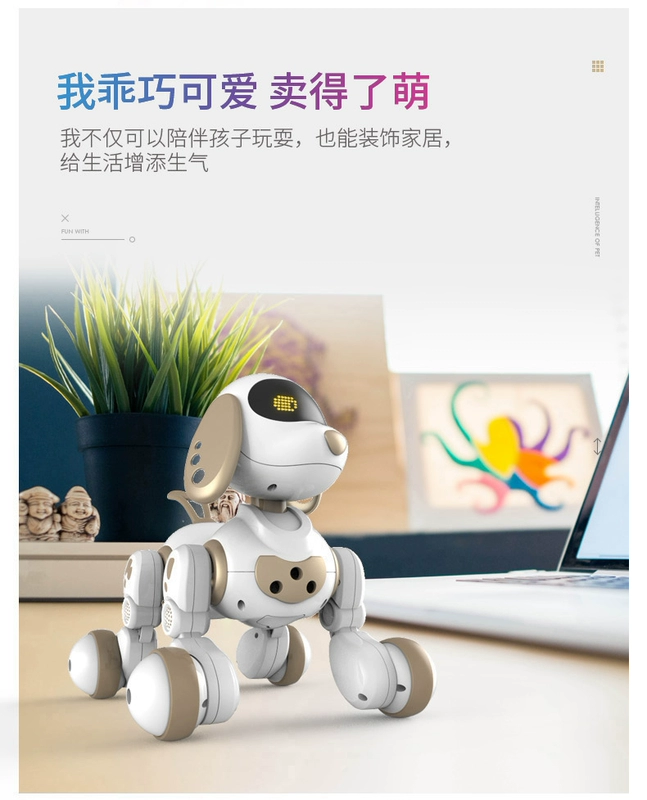 Robot thông minh đối thoại bằng giọng nói từ xa sẽ đi cậu bé thú cưng đồ chơi con chó con nhảy điện robot đồ chơi ben 10