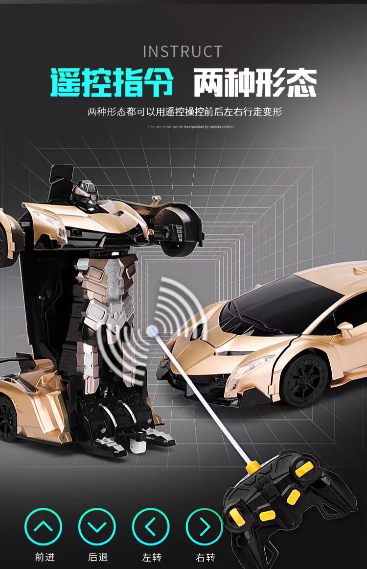 Điều khiển từ xa biến dạng xe biến dạng cảm ứng xe King Kong không dây điều khiển từ xa xe robot sạc cậu bé búp bê barbie