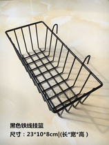 Photo wall grid hanging basket pink grid hanging basket rack iron grid hanging basket storage basket