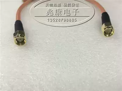 RP-SMA-J turn SMA-J SMA male inner pin turn inner hole RG142 high temperature silver plated 6g high frequency jumper 50 Euro