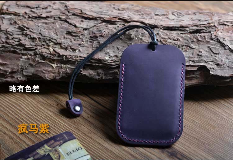 Handmade da kraft thẻ gói thẻ xe buýt bộ thẻ xe retro art thẻ kiểm soát truy cập tàu điện ngầm thẻ ví lạnh