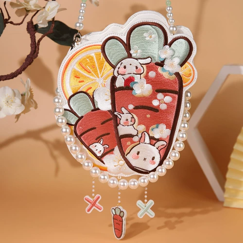 彩云印记 Ретро морковная трехмерная милая сумка через плечо, барсетка, стиль Лолита