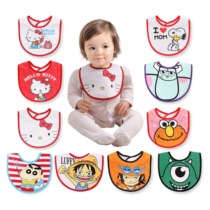 kitty Sesame Street One Piece King series waterproof cartoon saliva towel bib can be approved