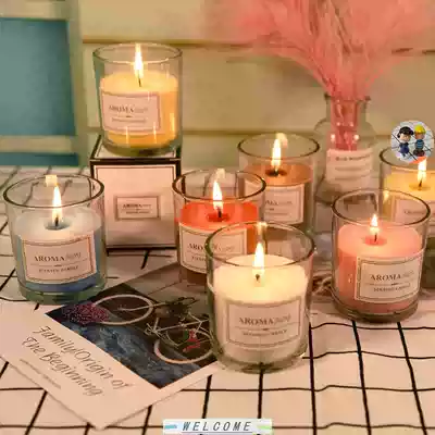 Fragrant Scented Candle glass Jar candles Gifts Fragrance