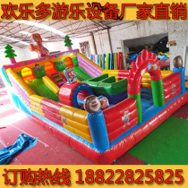 New personality set room for outdoor blow inflatable castle trampoline trampoline Jumping Gas Castle Big Slide Rock Climbing Spot