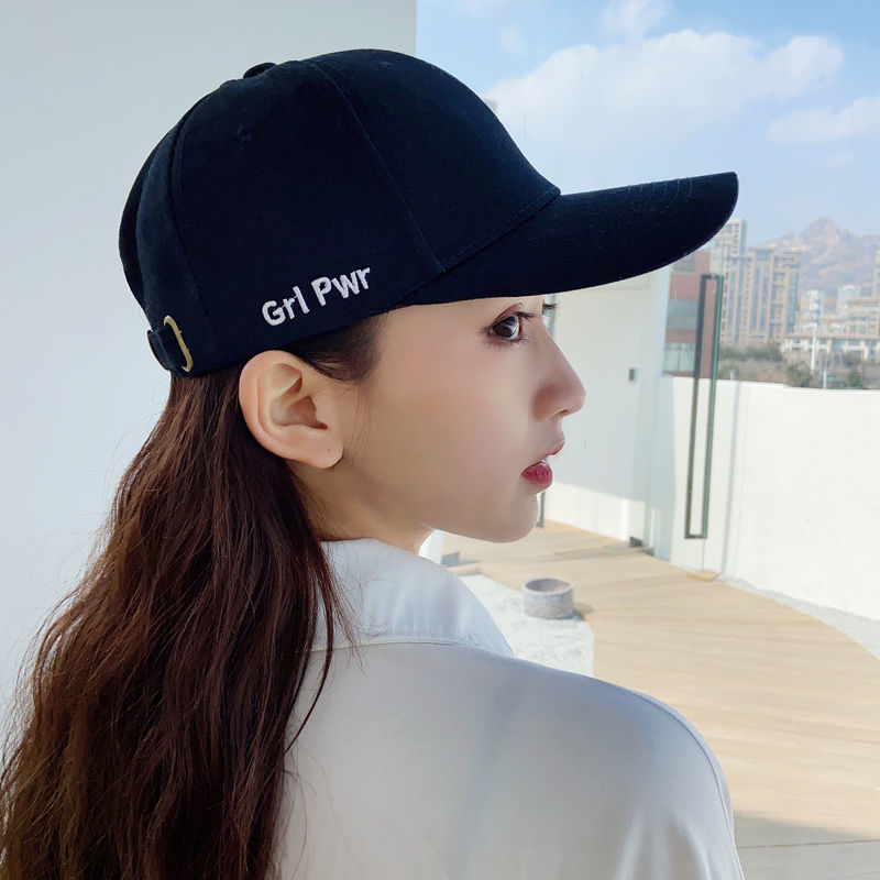 Hat women summer duck tongue hat ins tide baseball cap Korean version tide versatile visor white sunscreen show small face