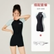 229166 Classic Black+219282 Ivory White Swim Magoshi