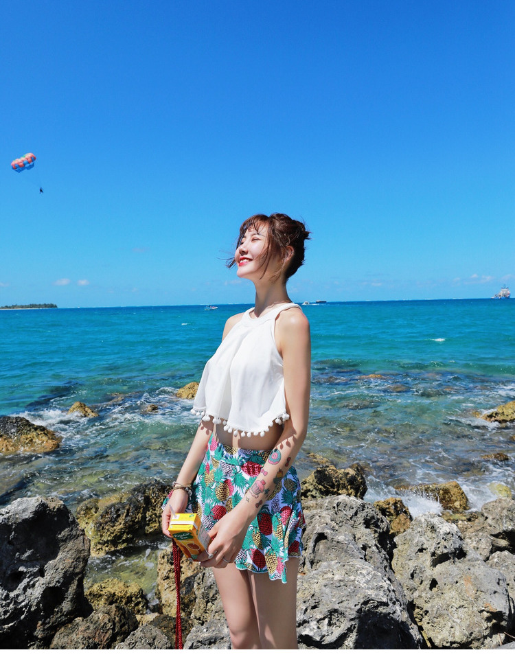 Chia tay tắm nước nóng mùa xuân nữ bảo thủ dễ thương Cô gái sinh viên Hàn Quốc nhỏ tươi Nhật Bản gợi cảm che bụng giảm béo bơi lội - Bộ đồ bơi hai mảnh 	mẫu áo tắm 2 mảnh	