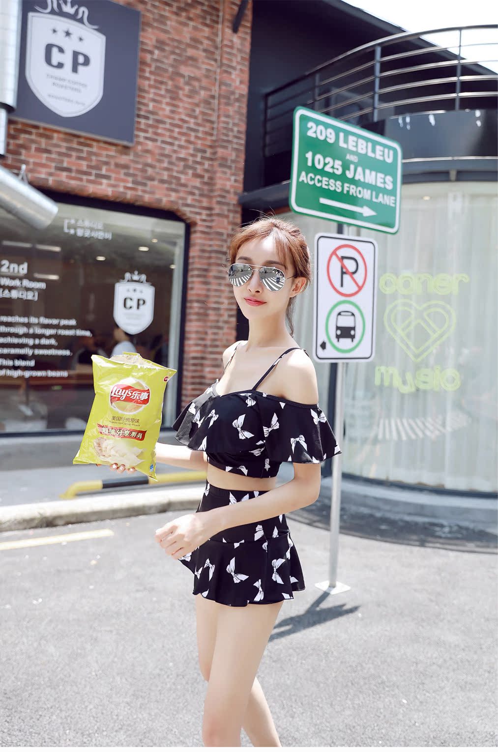 Mùa xuân nóng bỏng chia đôi áo tắm nữ hai mảnh che bụng bảo vệ là người hâm mộ Hàn Quốc ngực nhỏ tụ tập bơi gợi cảm - Bộ đồ bơi hai mảnh đồ bơi nữ 2 mảnh