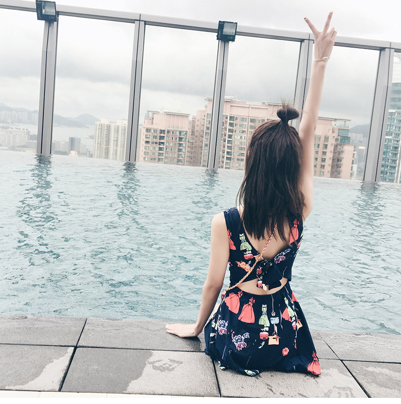 Áo tắm một mảnh kiểu áo tắm nữ võ sĩ bảo thủ che bụng là người Hàn Quốc nhỏ nhắn nóng bỏng mùa xuân nhỏ ngực áo tắm thu thập - Bộ đồ bơi One Piece đồ bơi liền thân cho nữ