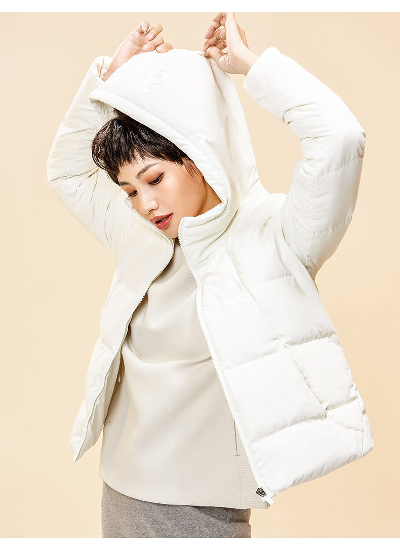 Anta down jacket nữ 2018 mùa đông mới dày áo ấm trùm đầu bánh mì xuống áo khoác 96479940 mẫu áo phao đẹp