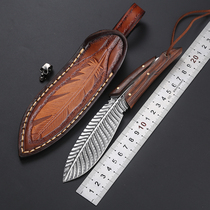 Forging a small knife Damascus Steel knife anti-body cutter Russian knife Cold weapon Special Warring with a sharp and small knife