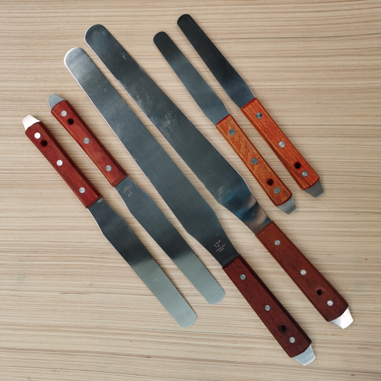Glue mixing knife Ink mixing knife Oil mixing knife Paint mixing knife Resin mixing tool Scraper Wooden handle with pry