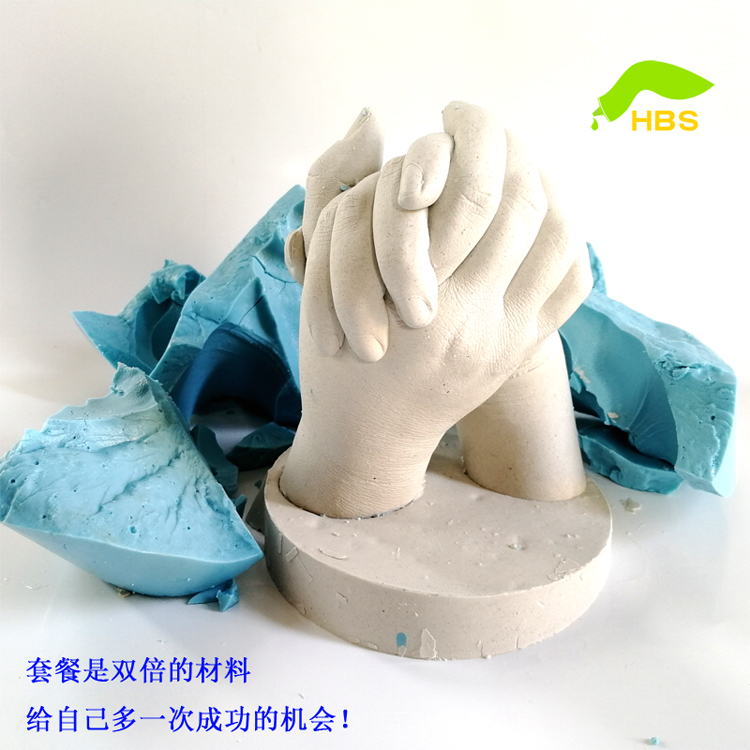 Couple hand model making clone powder 3d model powder three-dimensional hand mold printing powder diy gypsum material