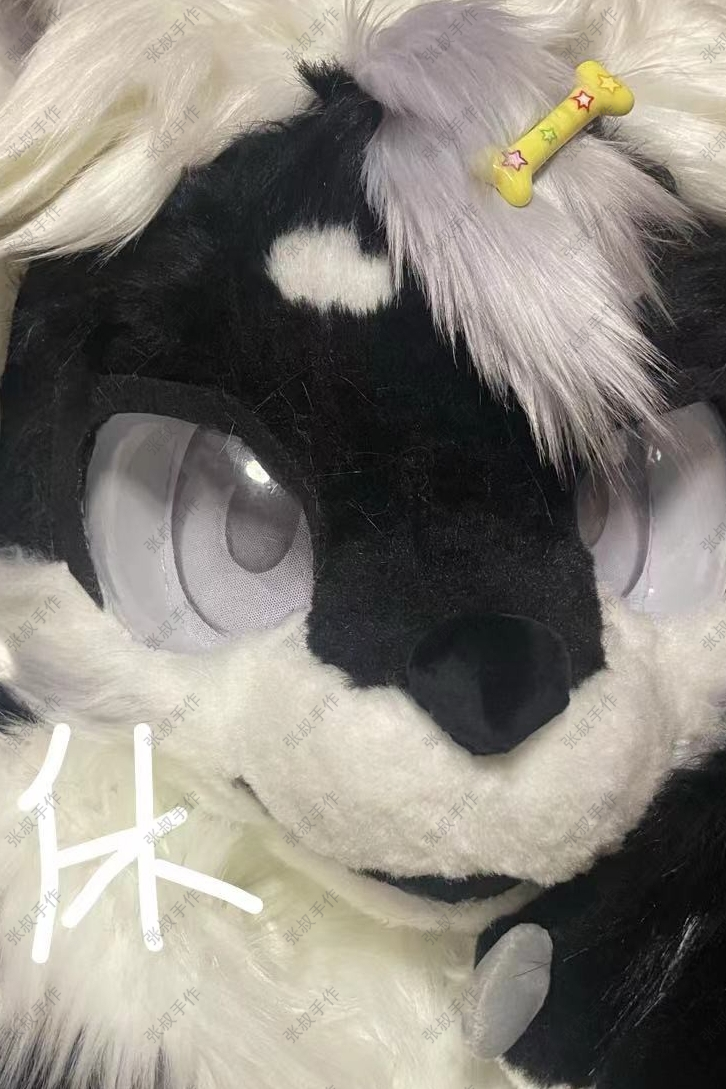 furry福瑞/兽装 长吻小狗狗款兽装头骨福瑞头骨 furry 打印头骨 福瑞头骨头壳包邮