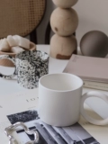 Niceone Nordic ins ins wind nice cup cup black и отбеливающие чернила керамическая кофейная кофейная чашка чашка круглой ручки дизайн