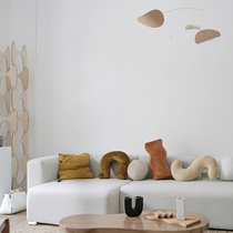 NICEONE original three-dimensional pillow velvet handmade Nordic art style minimalist living room sofa personality cushion