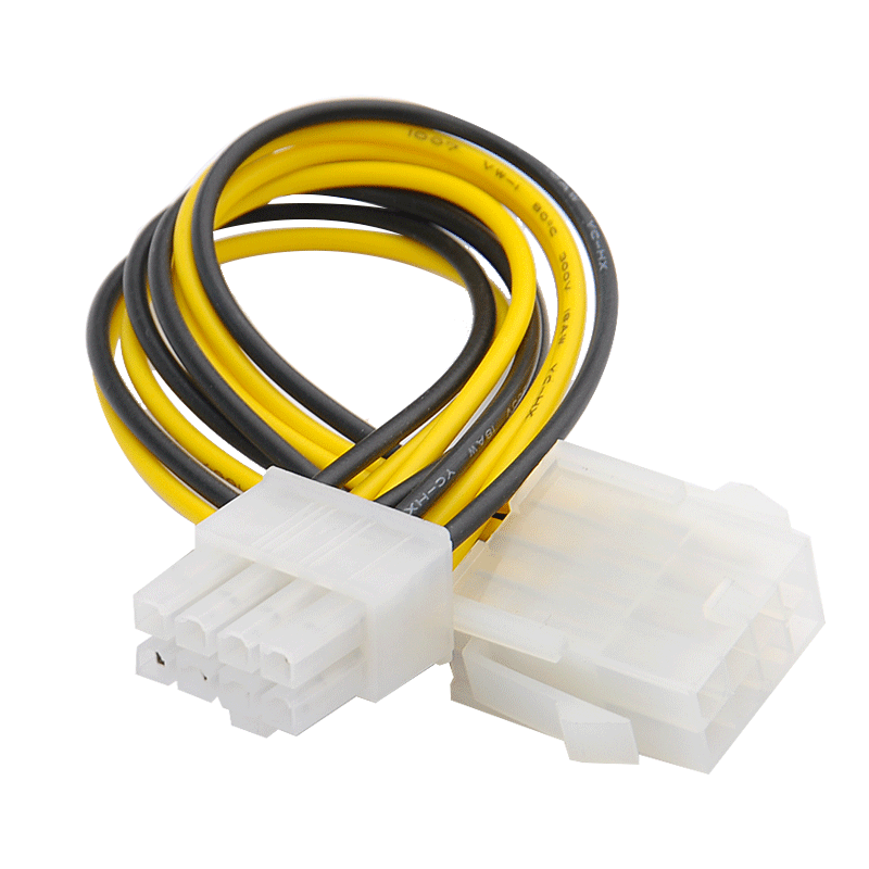 Motherboard cpu8pin power supply extension cable atx power supply 8p auxiliary power supply extension cable white 20cm