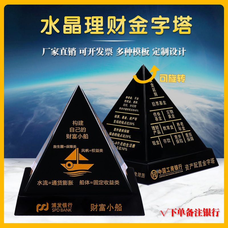 Obsidian Crystal Wealth Management Pyramid Bank Securities Investment Financial Institution Stock Customization Post Pudong Development Industry and Commerce