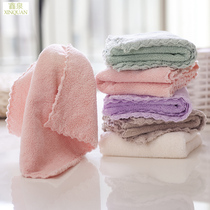 Xinquan childrens towel than pure cotton absorbent four-pack fiber universal does not lose hair wipe sweat wipe face small towel square towel