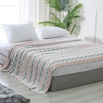 Xinquan bamboo fiber towel quilt Cotton double blanket quilt Summer single blanket nap air conditioning blanket bed cover